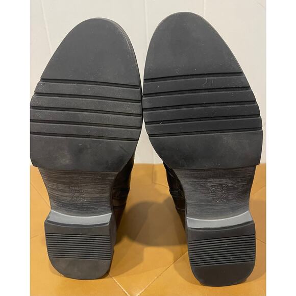 NATURALIZER Womens Black Non-Slip Gloriah Round Toe Block Heel Zip-Up Moto 8.5 M - Picture 7 of 7